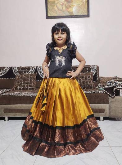PONGAL SPECIAL kids lehenga silk  Wholesale clothing india